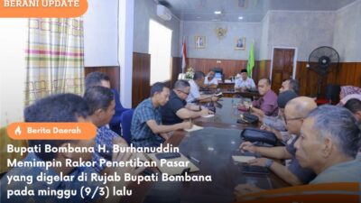 Bupati Bombana Resmi Keluarkan Edaran Larangan Aktivitas Di Pasar Sore dan Pasar Pagi