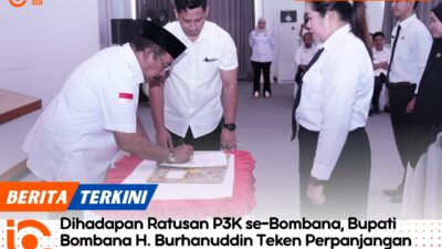 Bupati Bombana Teken Perpanjangan Kontrak P3K, Dorong Peningkatan Pelayanan Publik