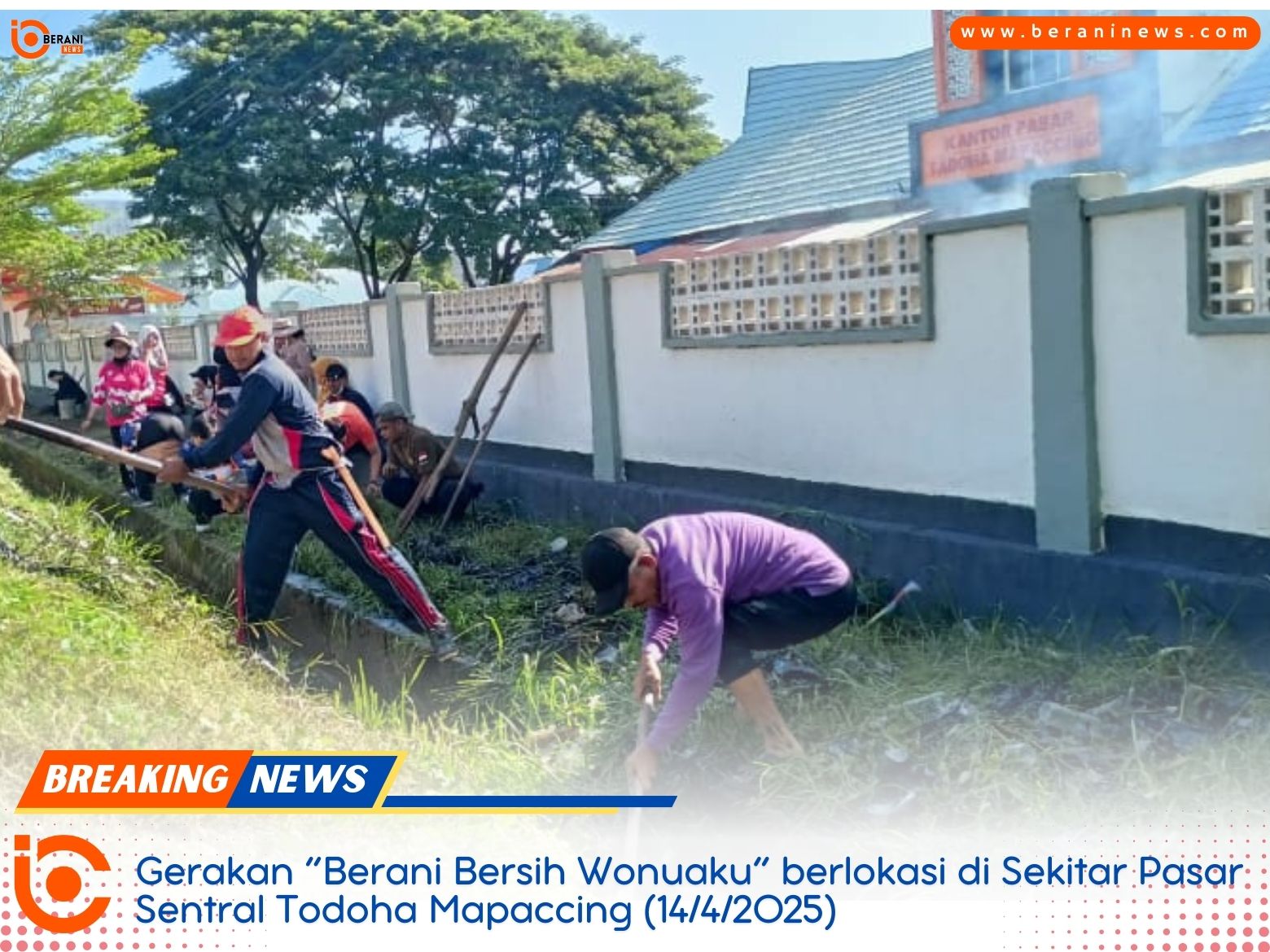Bombana Kinclong! Gerakan ‘Berani Bersih Wonuaku’ Ubah Wajah Kota Jadi Lebih Asri | beraninews.com 7 Bombana Berani Bersih Wonuaku 2