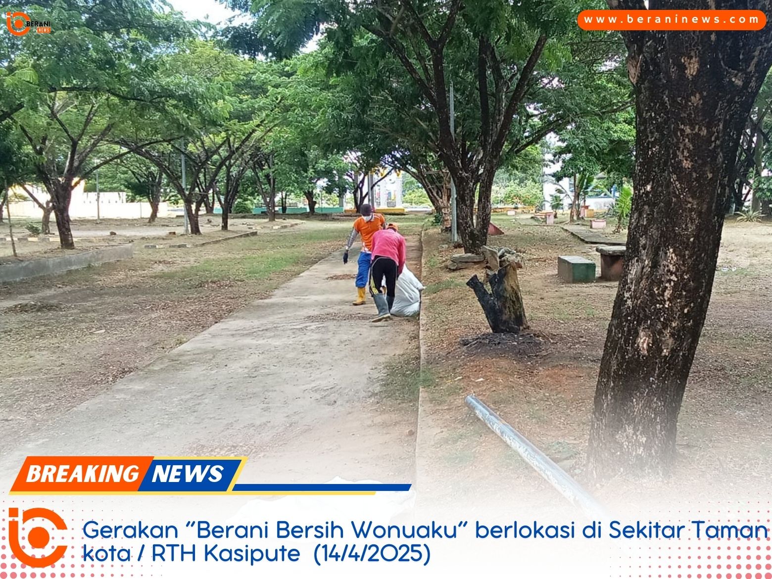 Bombana Kinclong! Gerakan ‘Berani Bersih Wonuaku’ Ubah Wajah Kota Jadi Lebih Asri | beraninews.com 5 Bombana Berani Bersih Wonuaku 3