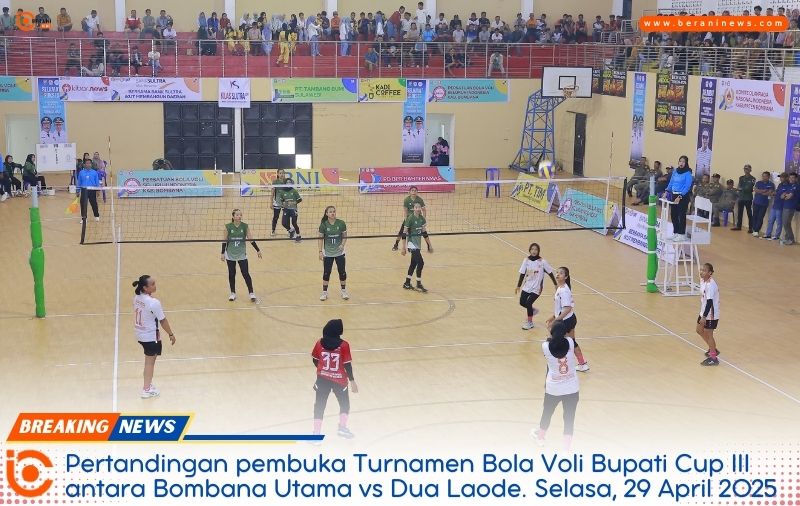 Dukung Olahraga, Bupati Bombana Resmikan Turnamen Bola Voli Bupati Cup III | beraninews.com 6 Bupati Bombana Resmikan Turnamen Bola Voli Bupati Cup III