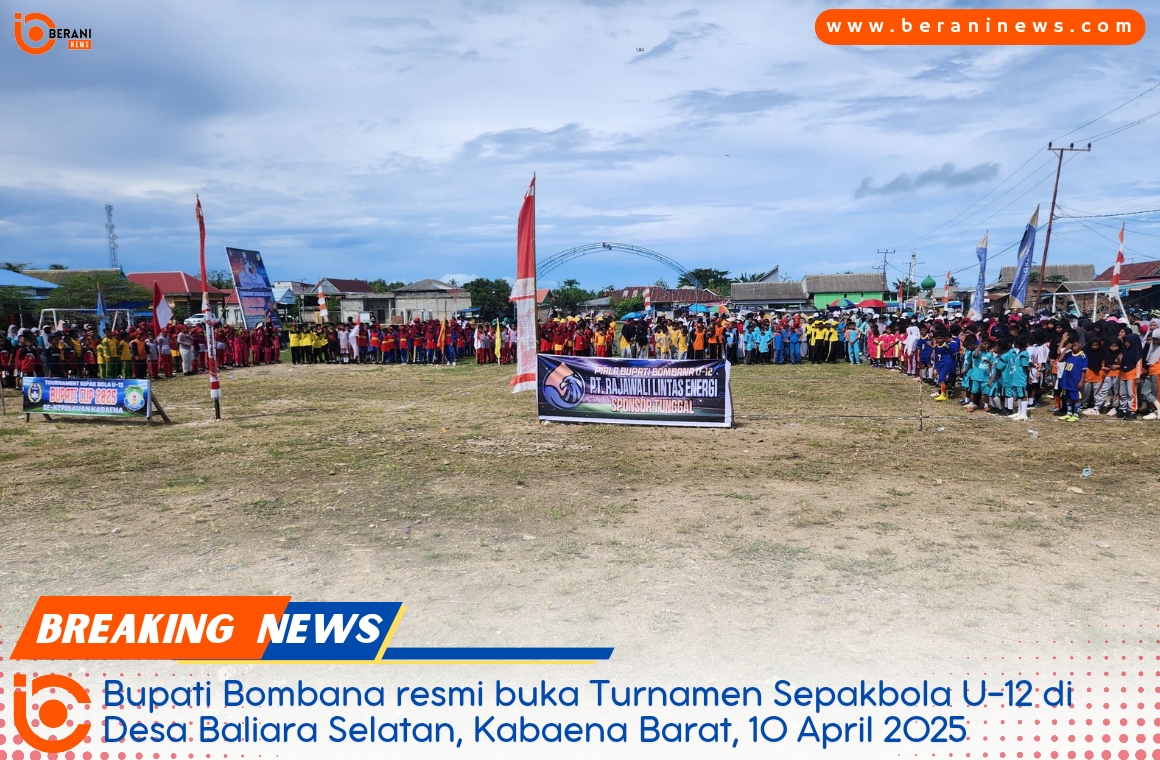 Bupati Bombana resmi buka Turnamen Sepakbola U 12 di Kabaena Barat4