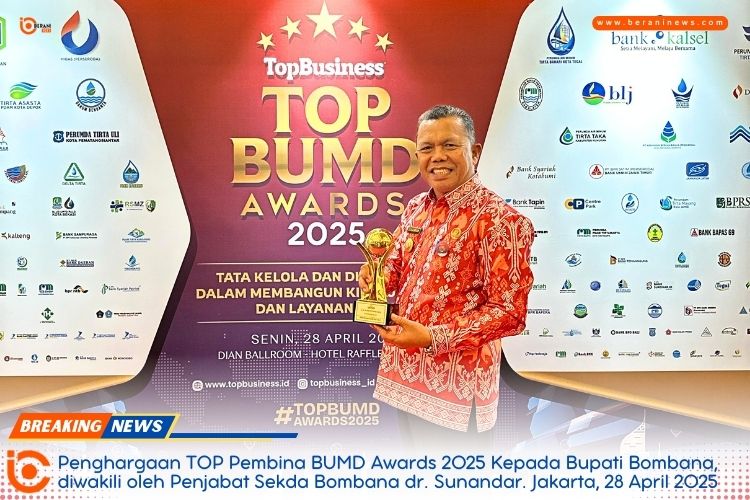 Dari Bombana untuk Indonesia: Bupati Bombana Ukir Prestasi Nasional, raih TOP Pembina BUMD Awards 2025 | beraninews.com 2 Bupati bombana 1