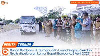 bupati bombana launching Bus sekolah gratis