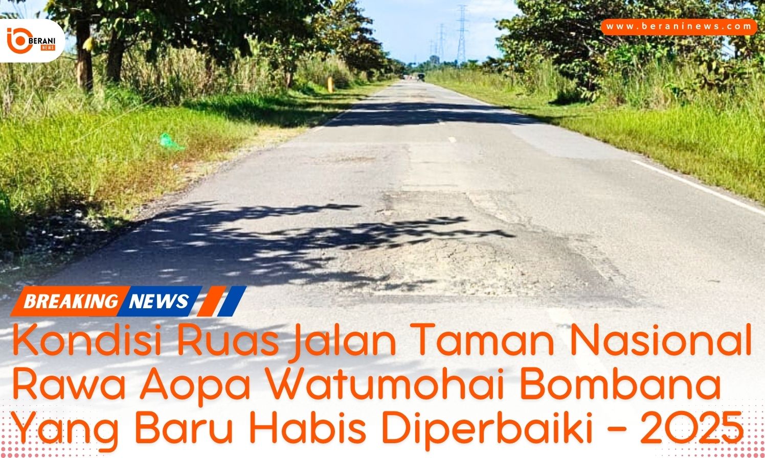 Belum Sebulan Diperbaiki, Jalan Nasional Bombana-Kendari Kembali Rusak! 3 Jalan Nasional Bombana