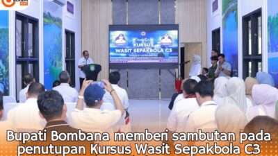 Kursus Wasit Sepakbola Bombana Sukses Cetak 22 Wasit: Bupati Instruksikan Camat Gencarkan Event Olahraga