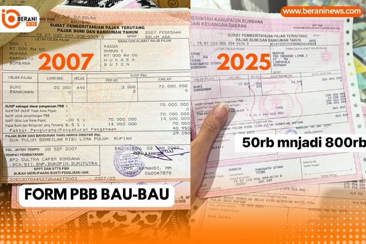 Pajak PBB-P2 Bombana