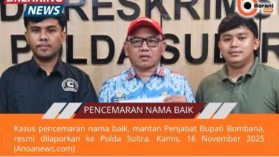Kasus Pencemaran Nama Baik, Eks Pj Bupati Bombana Resmi Dilaporkan ke Polda Sultra