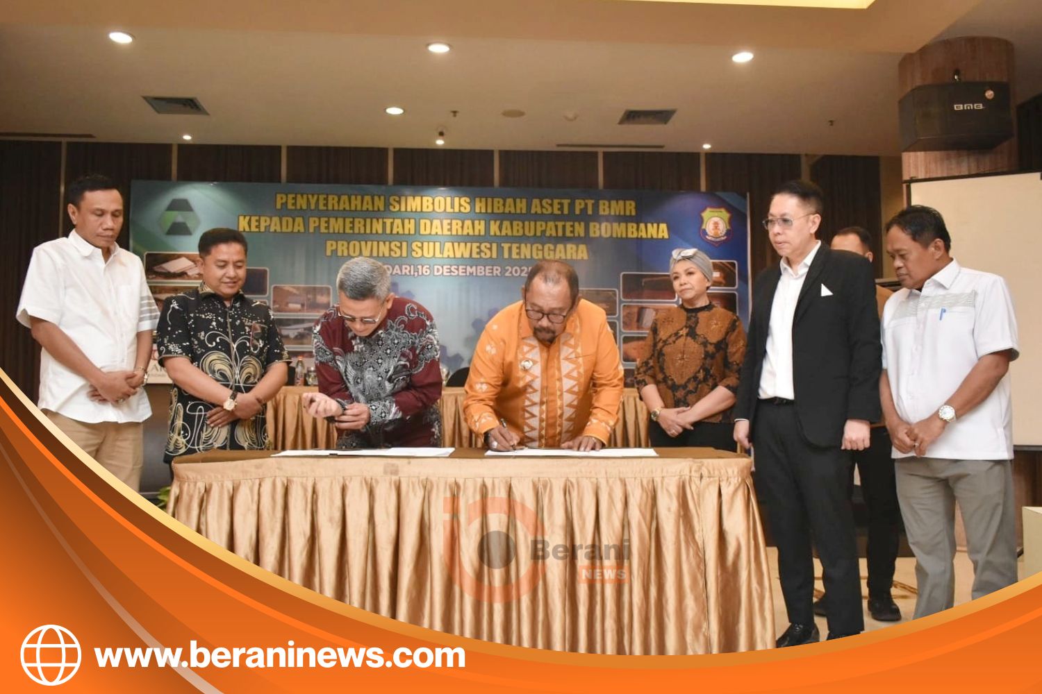 BUPATI BOMBANA MOU PT BMS