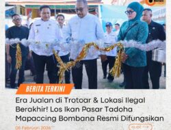 Los Ikan Pasar Tadoha Mapaccing Bombana Resmi Dibuka, Pemda Tegas Tertibkan Pedagang Trotoar & Lokasi Ilegal