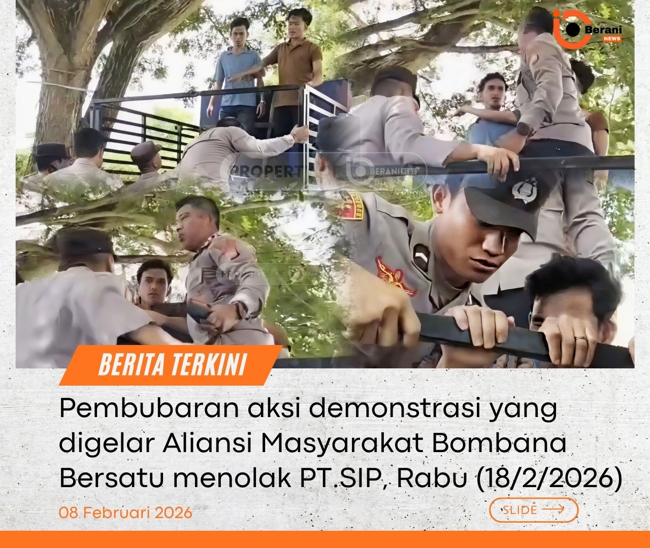 Pemda Bombana, Demo tak sesuai prosedur, Pengamanan demo Bombana, Polres Bombana, Bupati Bombana,