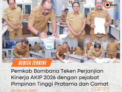 Pemkab Bombana Teken Perjanjian Kinerja AKIP 2026