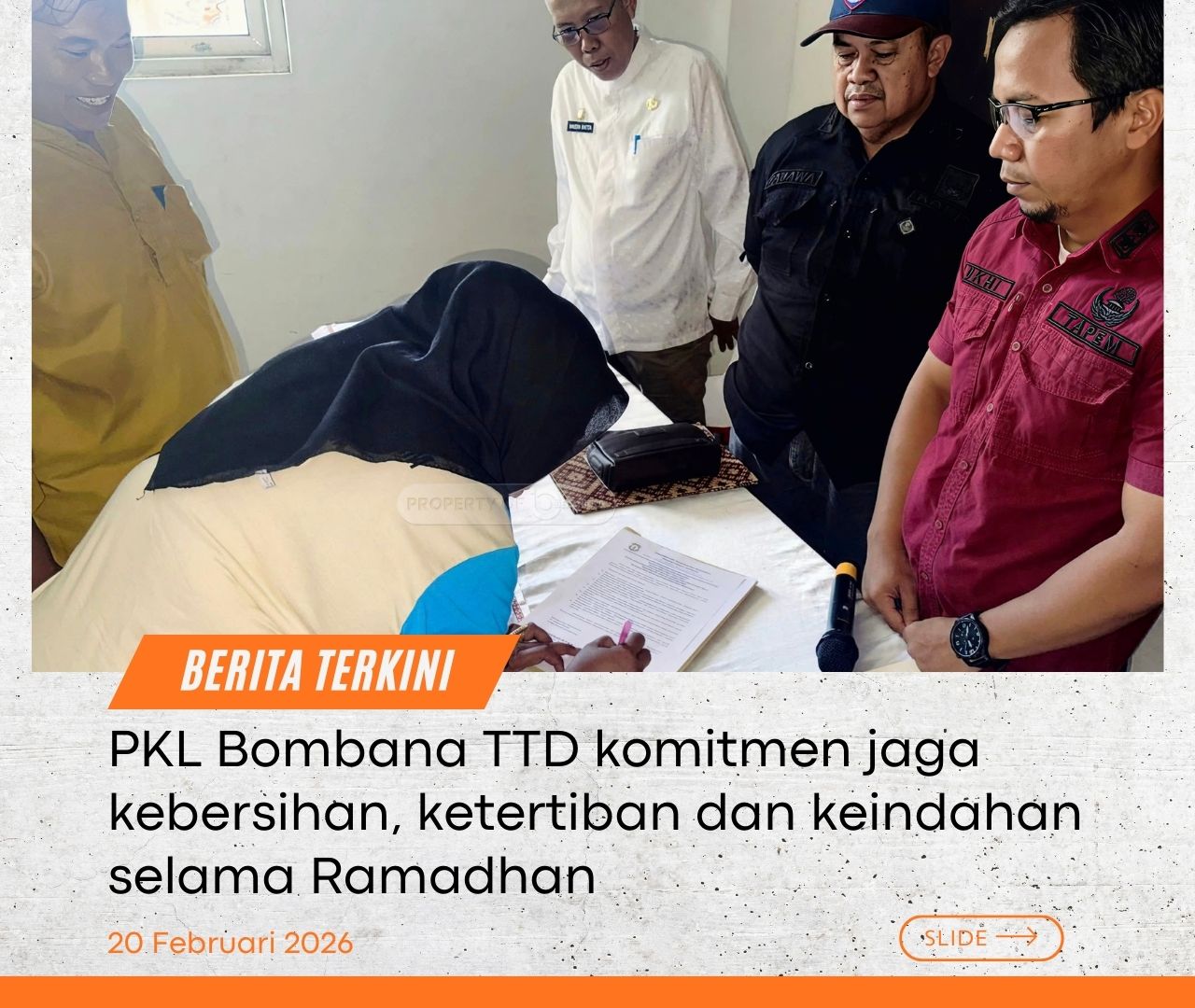 Ramadhan Tertib, PKL Bombana TTD Komitmen Jaga Kebersihan,