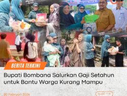 BUPATI BOMBANA SALURKAN GAJI SELAMA SETAHUN UNTUK WARGA KURANG MAMPU