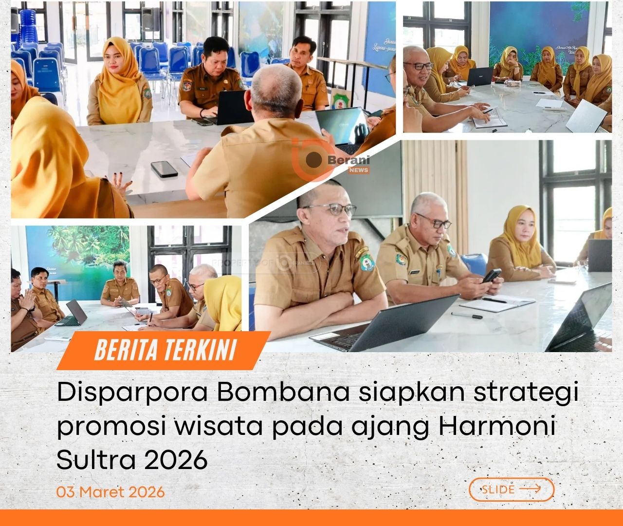 Disparpora Bombana Matangkan Persiapan Tampil di Harmoni Sultra 2026