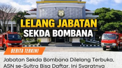 Jabatan Sekda Bombana Dilelang Terbuka