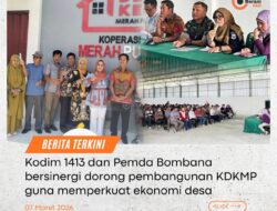 Kodim 1413 dan Pemda Bombana Perkuat Sinergi Bangun Koperasi Desa Merah Putih