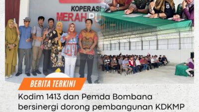 Kodim 1413 dan Pemda Bombana Perkuat Sinergi Bangun Koperasi Desa Merah Putih