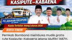 PEMKAB BOMBANA BUKA PROGRAM MUDIK GRATIS JELANG IDUL FITRI 1447H