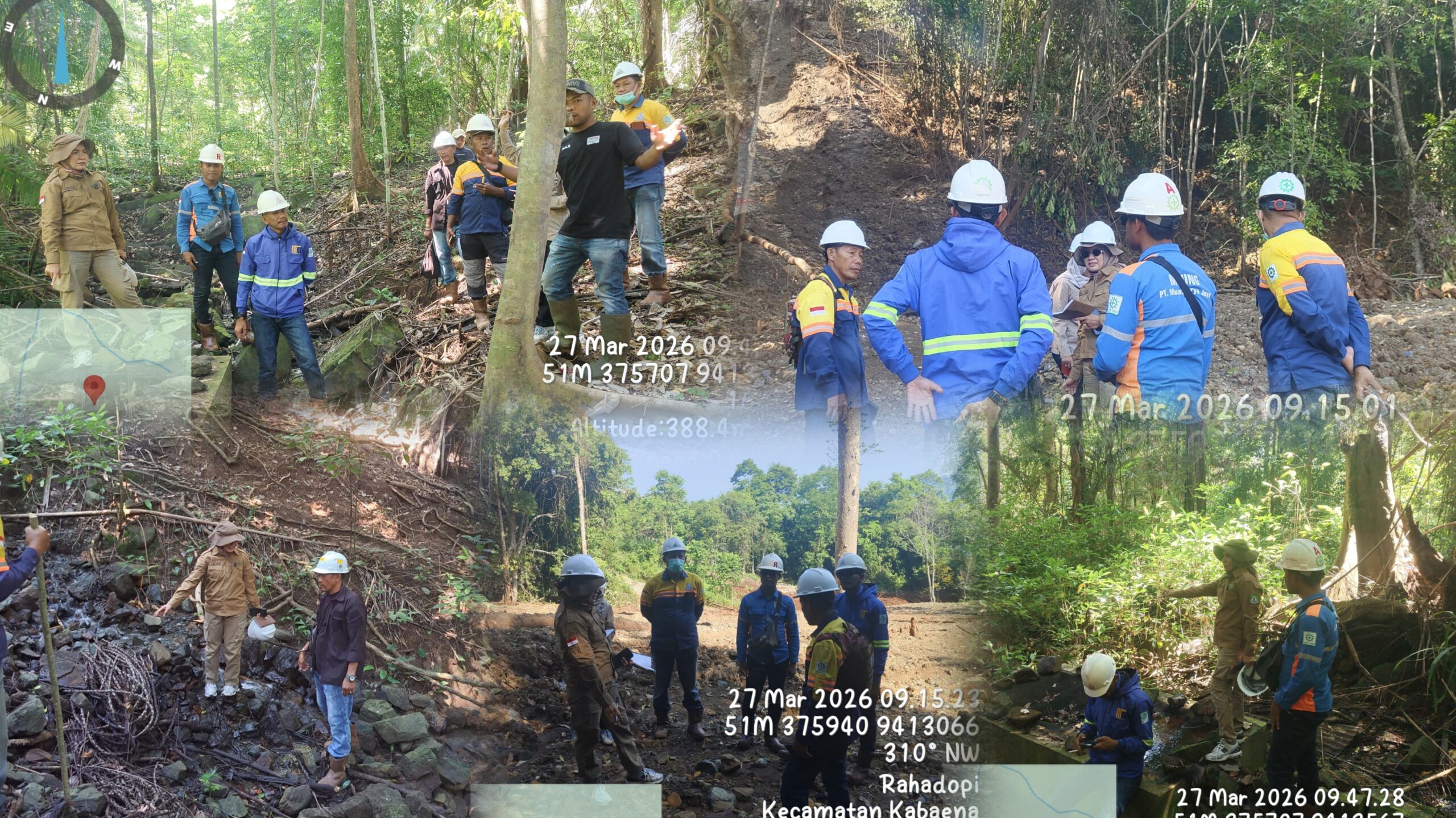 longsor Kabaena, PT Almharig, DLH Bombana, Hippelwana, tambang Kabaena,