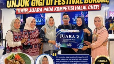 PKK Bombana Unjuk Gigi Di Festival Bokori, Raih Juara Pada Kompetisi Halal Chef!