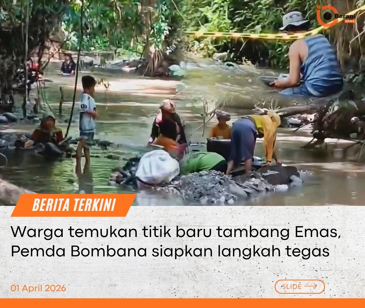 tambang emas, tambang emas Bombana, Bombana,