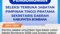 TIGA BESAR CALON SEKDA BOMBANA 2026 RESMI DITETAPKAN, INI NAMA-NAMANYA