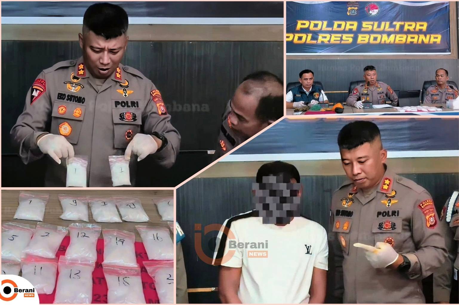 Polres Bombana, Bupati Bombana, Burhanuddin,