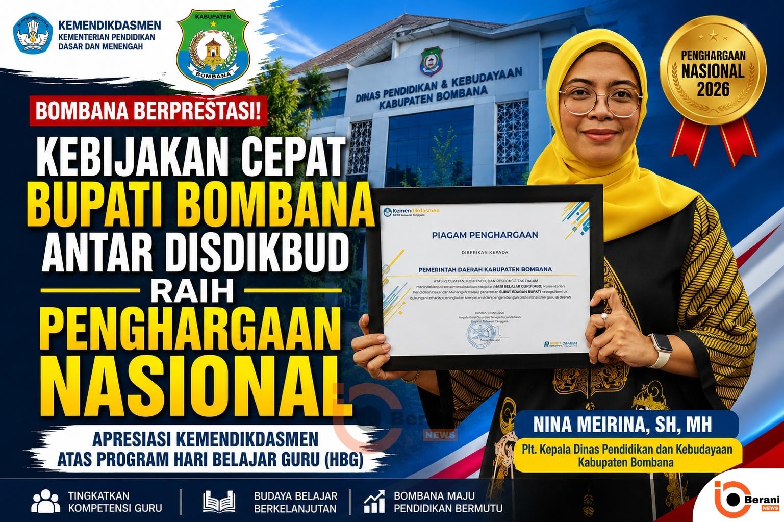 Kebijakan Bupati Bombana Antar Disdikbud Raih Penghargaan Nasional 3 Kebijakan Bupati Bombana Antar Disdikbud Raih Penghargaan Nasional