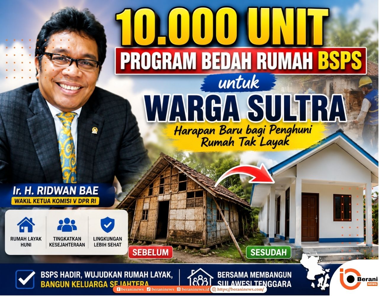 10.000 Unit Program Bedah Rumah (BSPS) untuk Warga Sultra, Harapan Baru bagi Penghuni Rumah Tak Layak 3 10.000 Unit Program Bedah Rumah BSPS untuk Warga Sultra Harapan Baru bagi Penghuni Rumah Tak Layak