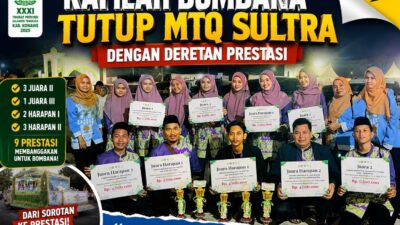 Di Tengah Sorotan Mobil Hias Kafilah Bombana Justru Pulang Membawa Prestasi di MTQ Sultra