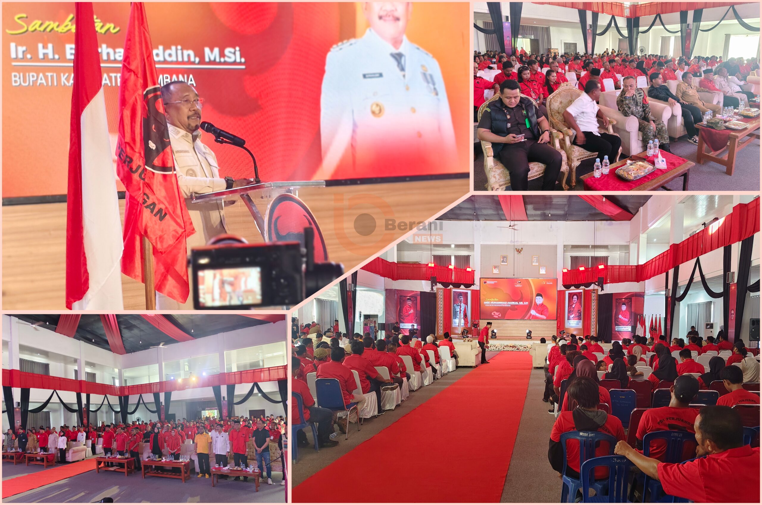 H. Burhanuddin, Bombana, Musancab, PDI Perjuangan Kabupaten Bombana, 