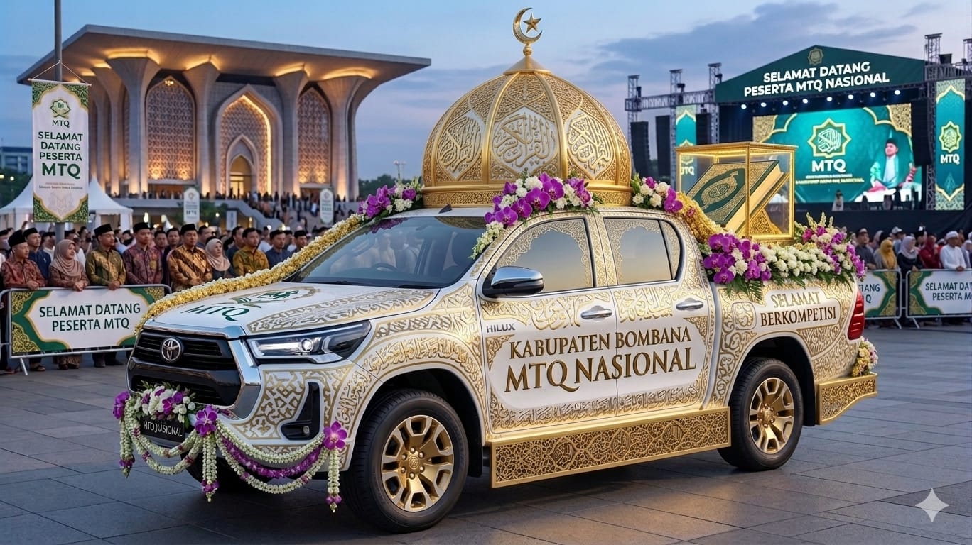 Mobil Pawai Ta'aruf MTQ Bombana