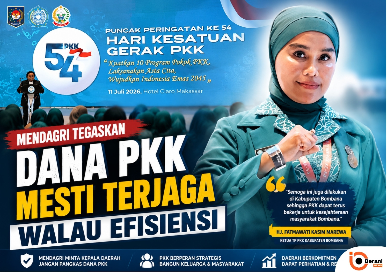 Mendagri Minta Dana PKK Jangan Dipangkas, PKK Bombana Sambut Positif 1 Mendagri Minta Dana PKK Jangan Dipangkas PKK Bombana Sambut Positif