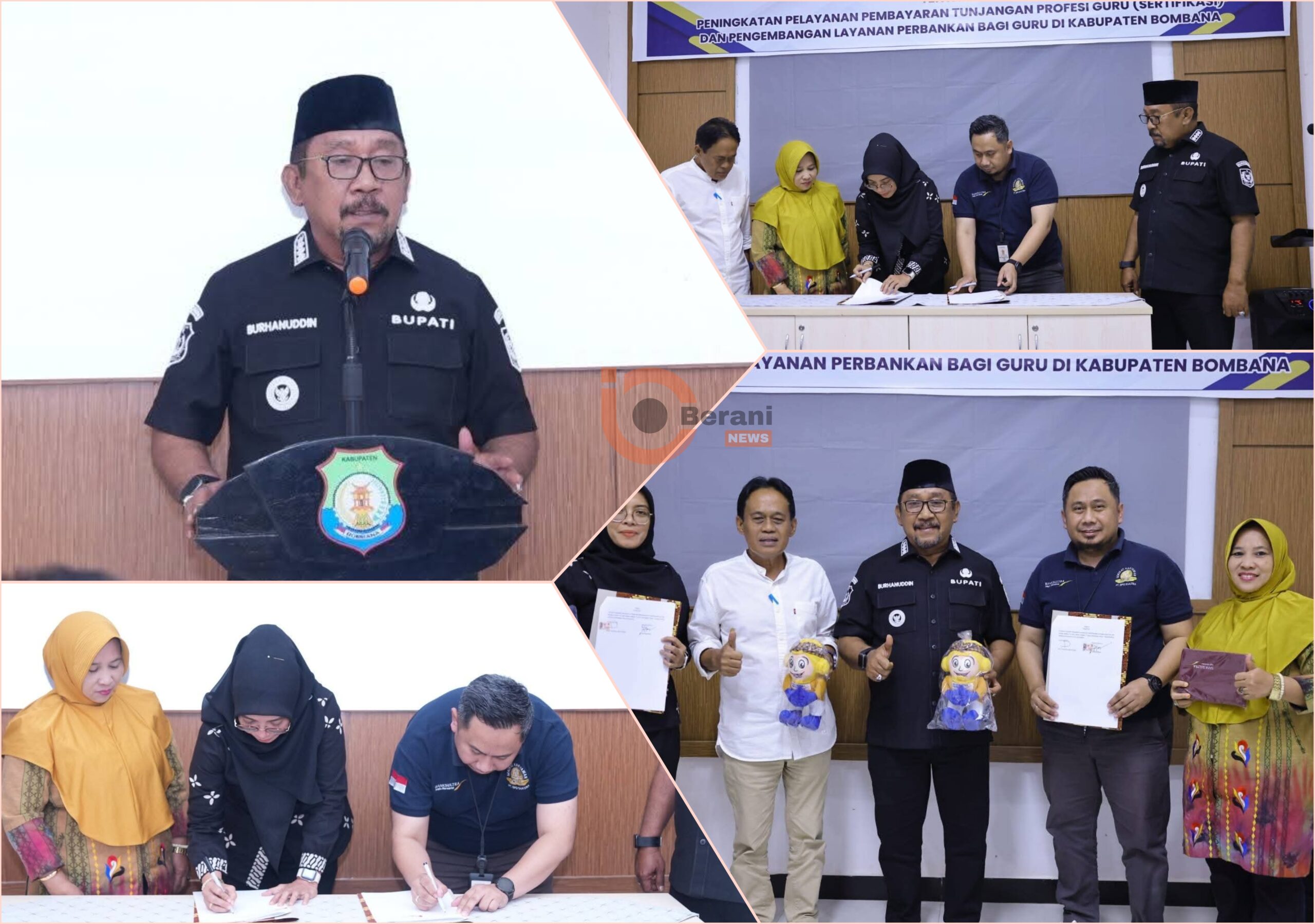 MoU Disdikbud-Bank Sultra Permudah Pembayaran Sertifikasi Guru di Bombana 6 MoU Disdikbud Bank Sultra Bombana