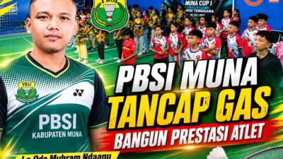 PBSI Muna Tancap Gas Bangun Prestasi Atlet, Open Tournament Jadi Langkah Awal