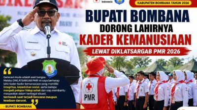 Bupati Bombana Dorong Lahirnya Kader Kemanusiaan Lewat DIKLATSARGAB PMR 2026