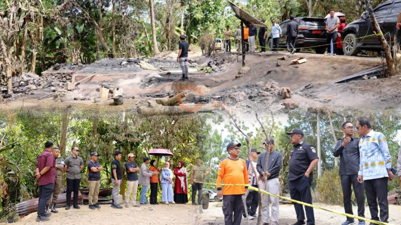 Bupati Bombana meninjau lokasi kebakaran di Tongkoseng