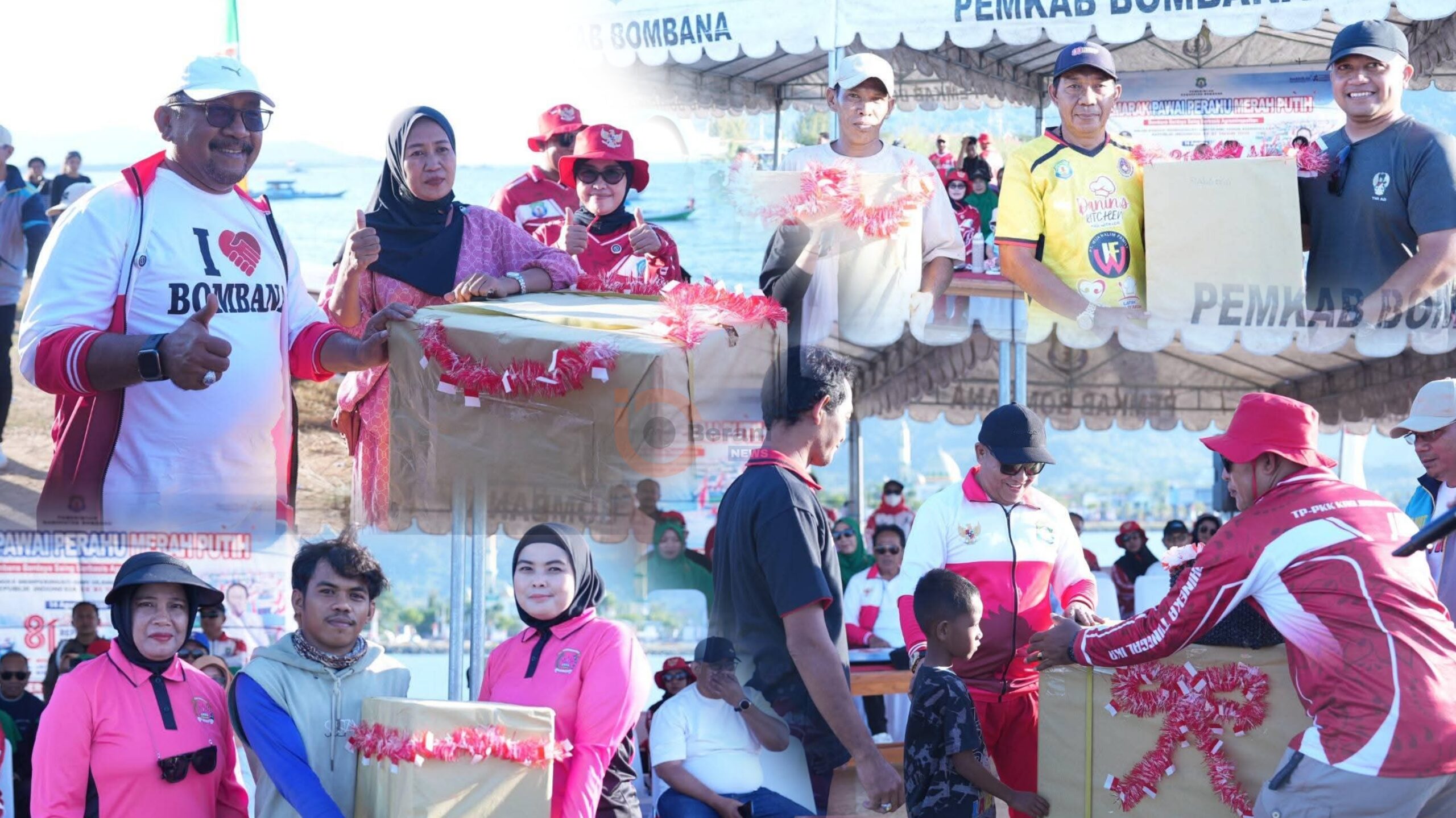 Pawai Perahu Merah Putih bersama nelayan di perairan Kasipute