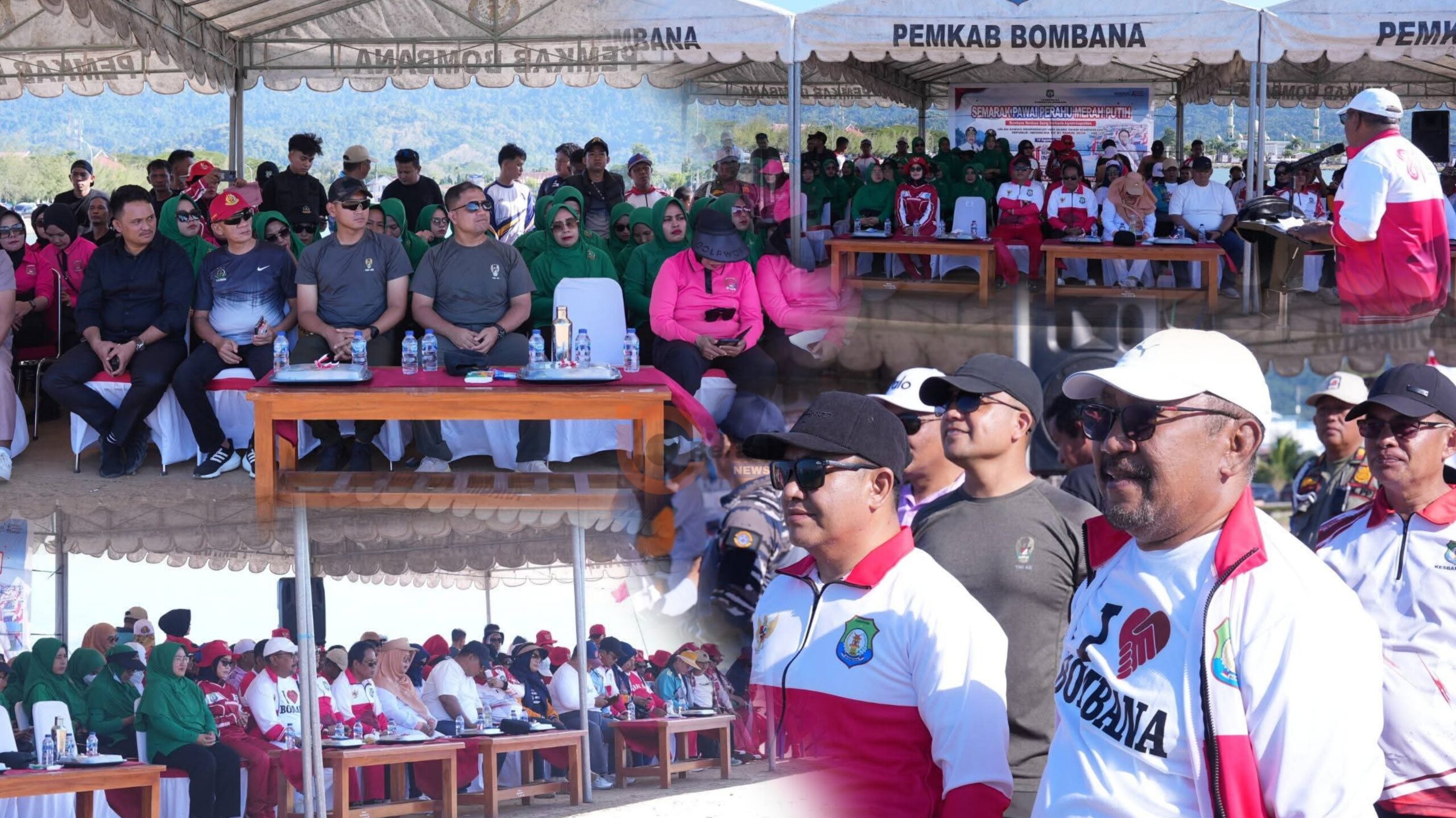 Pawai Perahu Merah Putih bersama nelayan di perairan Kasipute