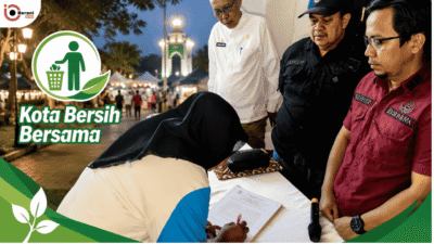 PKL Bombana menandatangani komitmen menjaga kebersihan selama Ramadan