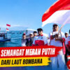 Merah Putih Membentang di Perairan Kasipute, Nelayan Bombana Semarakkan HUT ke-81 RI