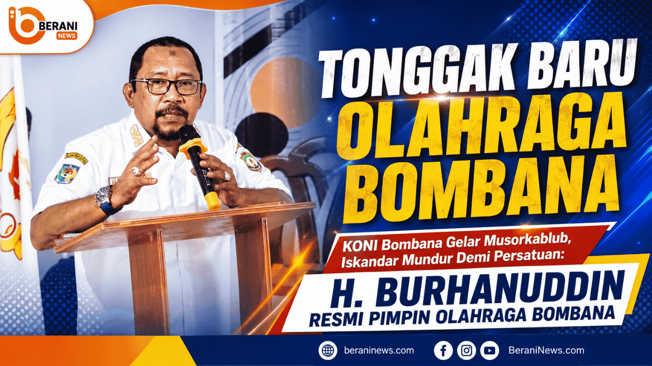 H. Burhanuddin resmi memimpin KONI Bombana setelah Musorkablub, Iskandar mundur demi persatuan olahraga