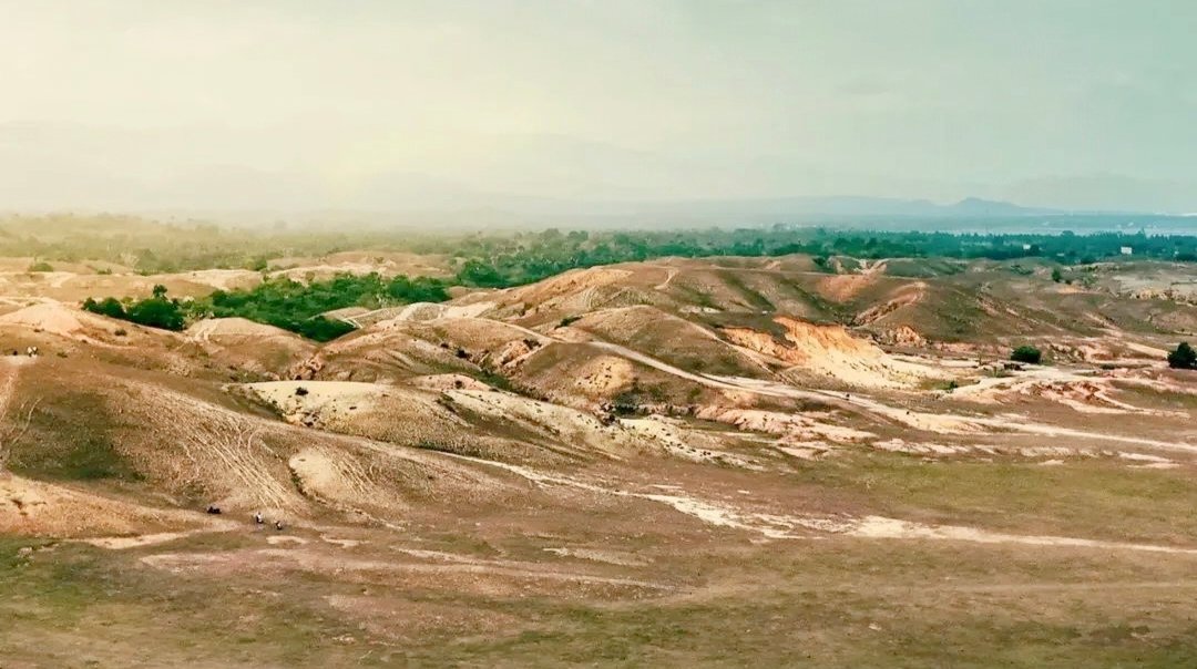 Padang Pajongang Bombana dengan panorama savana dan perbukitan bergelombang