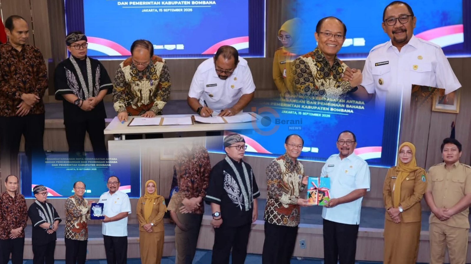 penandatanganan kerja sama pelestarian bahasa daerah