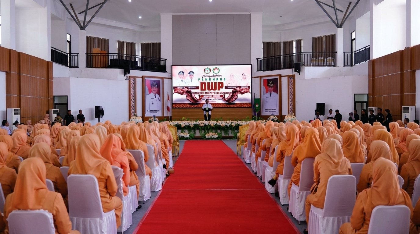 pengukuhan Pengurus Dharma Wanita Persatuan (DWP) Kabupaten Bombana periode 2024–2029