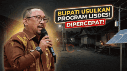 Bupati Bombana Burhanuddin saat mengikuti rapat sinkronisasi Program Lisdes